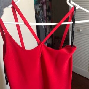 Marciano fitted knee length dinner dress